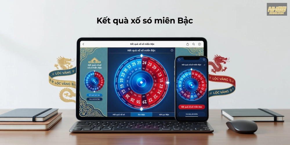 Khái niệm xổ số miền Bắc trên nền tảng NH88 được minh họa rõ ràng