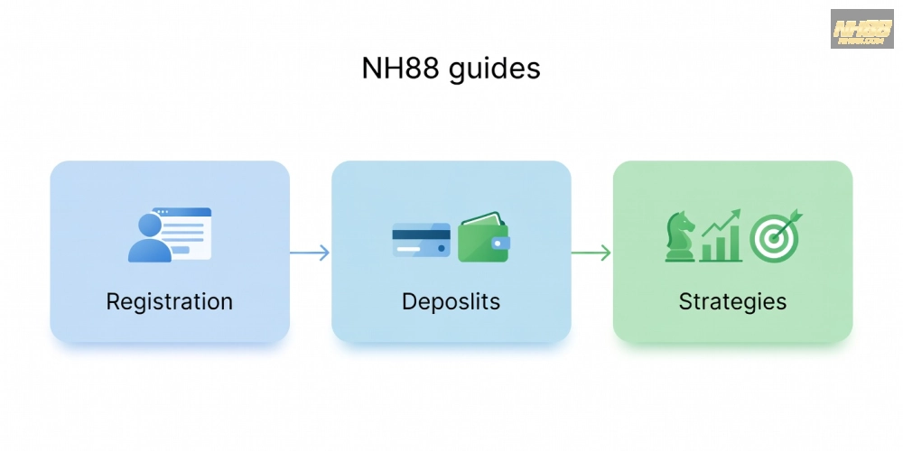 Minh họa khái niệm hướng dẫn nh88 qua sơ đồ đơn giản và dễ hiểu cho người mới
